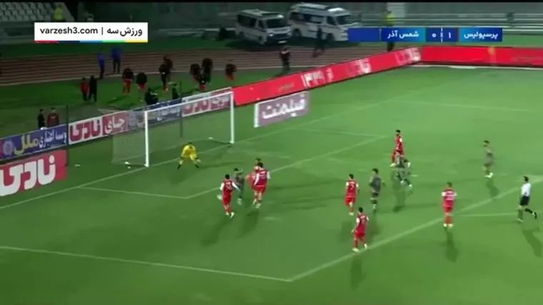 گلها و خلاصه بازی پرسپولیس ۲ - ۰ شمس آذر؛ هفته نهم لیگ برتر