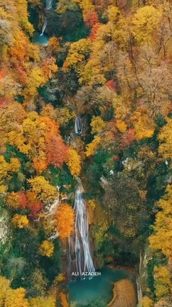 طبیعت جادویی آبشار لوه در استان گلستان