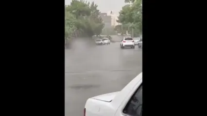 بارش شدید باران تابستانی در مشهد