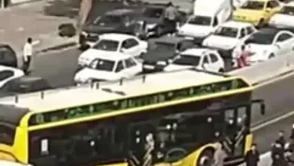 حاوی صحنه‌های دردناک / اولین تصادف BRT کرج با عابر