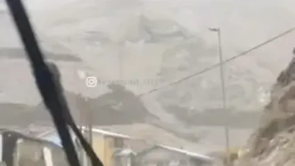 بارش برف در جاده چالوس