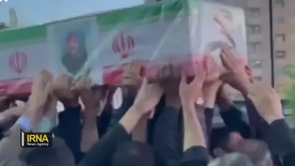 فیلم وداع مردم بجنورد با پیکر خادم الحسین(ع) مرحوم «جلال اسدی»