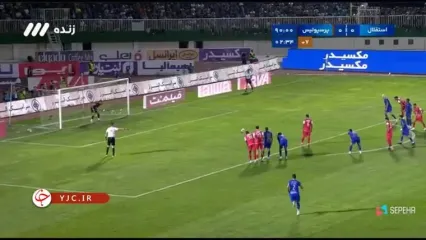 گل اول پرسپولیس به استقلال در دربی ۱۰۴