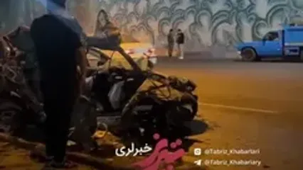 تصادف وحشتناک 206 در زیرگذر فهمیده