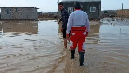 بارش شدید باران، تمام این شهر را زیر آب برد