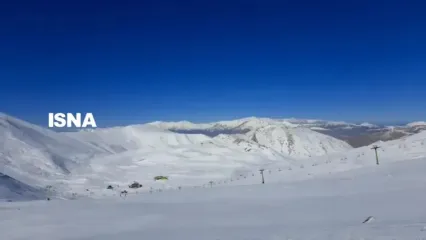 بارش برف، این نقطه از تهران را سفیدپوش کرد