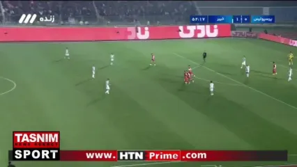 گل اول پرسپولیس به خیبر توسط علی علیپور 53 / پرسپولیس ۱ - ۱ خیبر خرم‌آباد