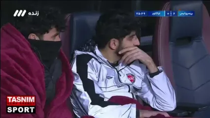 حال خراب مهدی ترابی پس از گل دوم پرسپولیس!