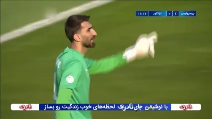 گل اول پرسپولیس به تراکتور