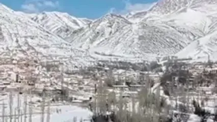 فیلم طبیعت زمستانی روستای چاشم در روزهای پایانی بهمن