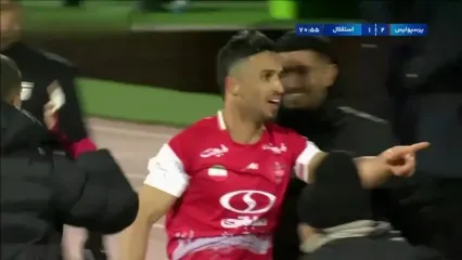 گل دوم پرسپولیس به استقلال توسط علیپور