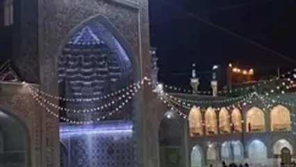 نقاره زنی در حرم مطهر رضوی به مناسبت حلول ماه مبارک رمضان