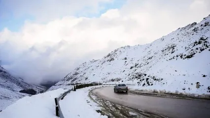 ویدئویی از بارش سنگین برف بهاری در سلماس