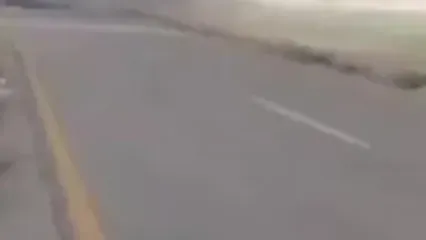 انفجار تریلی حامل سوخت در جاده مشهد - تربت جام