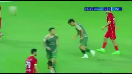 خلاصه بازی فولاد خوزستان 1 - شمس آذر قزوین 0