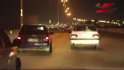 فیلم حرکات مارپیچ و خطرناک خانم راننده پراید در تهران ! / نه گواهینامه داشت نه حال خوب !