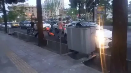 ضرب‌و‌شتم یک پاکبان در سمنان