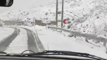 برف بهاری در شهرستان کلیبر آذربایجان شرقی