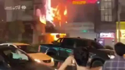 آتش‌سوزی در فروشگاه لوازم آرایشی در گرگان