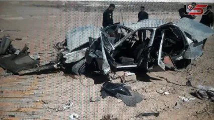 حادثه مرگبار پژو ۴۰۵ در محور سیرجان با ۱۲ سرنشین!