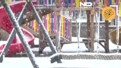 بهار آنکارا زیر برف مدفون شد