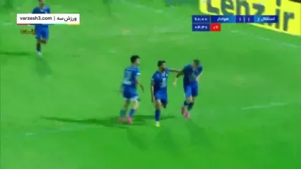 گل اول استقلال خوزستان توسط کاینا نونس /استقلال خوزستان 1 - هوادار 1