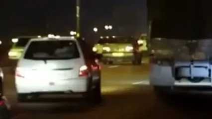 رانندگی خطرناک راننده مست با خودروی پراید