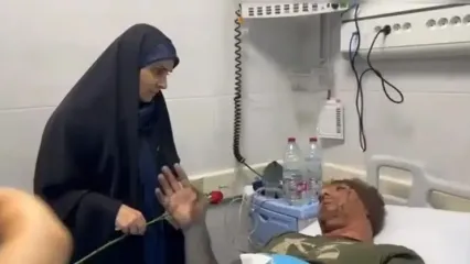 فیلم روایت راننده کامیون از انفجار بندر رجایی/وزیر راه به مجروحان گل اهدا کرد