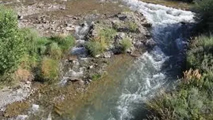 جاده‌ای در کرستان که تبدیل به رودخانه شد!