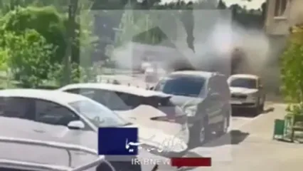 لحظه کشته شدن مقام ارتش روسیه در انفجار خودرو