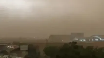 فیلم آخرالزمانی از طوفان تندری شدید در تهران