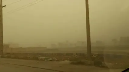 وضعیت بحرانی ناشی از آلودگی هوا در شهرستان قصرشیرین