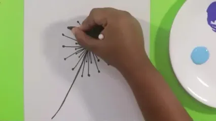 نقاشی کودکانه/قاصدک بکشیم