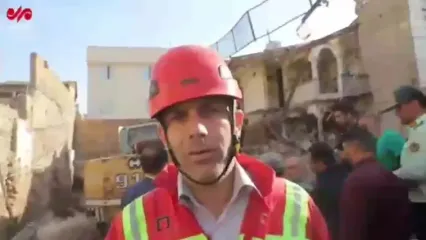گزارش آتش‌نشانی از ریزش آوار در قیام‌ دشت