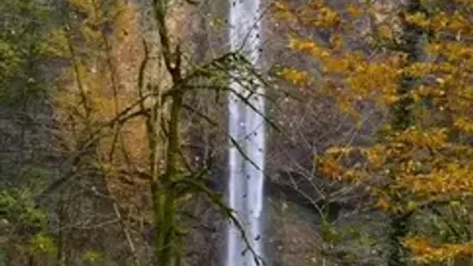 فیلم تماشای آبشار 45 متری در دل کوهستان استان مازندران