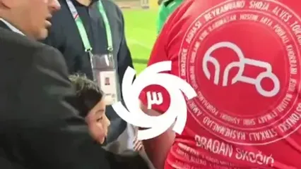 مزاحمت برای دختر اسکوچیچ در مراسم اهدای جام