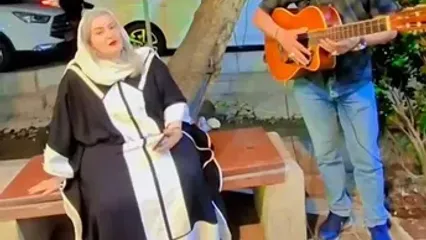 واکنش جالبِ نعیمه نظام‌دوست به یک نوازنده خیابانی