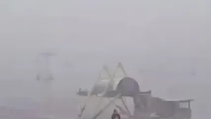 بارش برف در قله توچال تهران