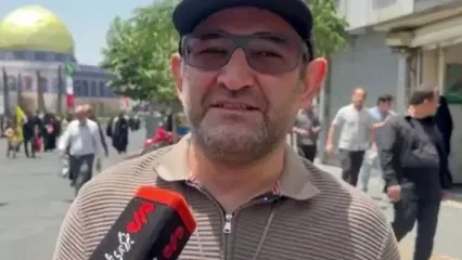 حضور بازیگر سریال پایتخت در نماز جمعه امروز