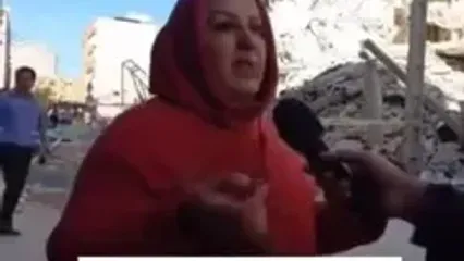 فیلم خروج معجزه‌آسای مادر و فرزند از پنت هاوس قبل از آوار کامل ساختمانشان !
