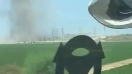 فیلم حمله موشک های ایرانی به نیروگاه برق عسقلان