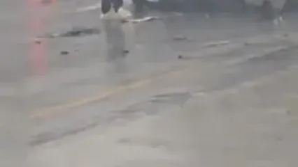 فیلم نجات معجزه‌آسا از تصادف مرگبار