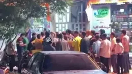 صف کیلومتریِ مردم برای خرید بستنی انبه!