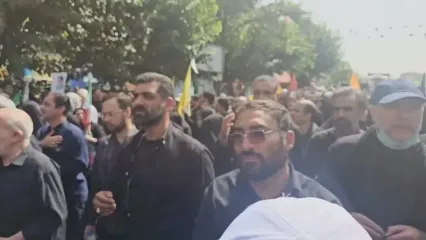 حضور محمدباقر قالیباف در تشییع شهدای اقتدار