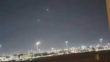 ویدیویی از حمله موشکی ایران به پایگاه العدید در قطر