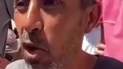 توزیع آرد در میان اهالی شهر غزه از سوی برنامه جهانی غذا