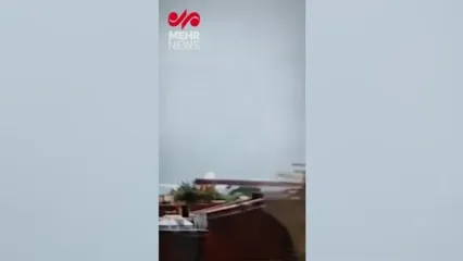 لحظه سقوط هواپیمای مسافربری هند