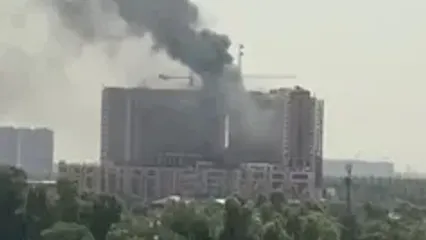 فیلم آتش سوزی هولناک هتلی در بغداد