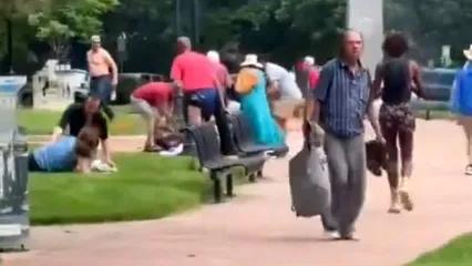 حمله به تجمع حامیان اسرائیل در آمریکا