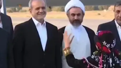 پزشکیان وارد استان ایلام شد